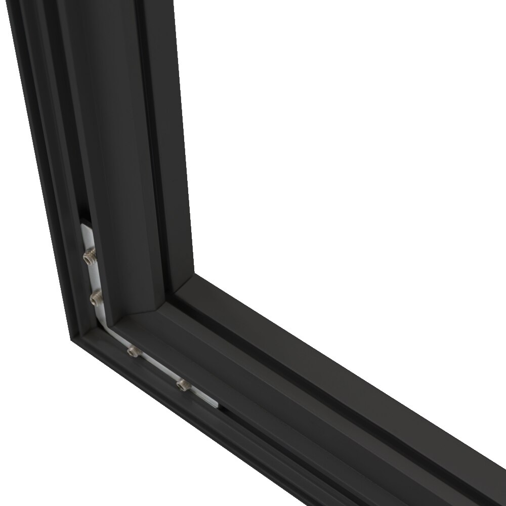 Aspen Fabric Black Frame with Wall Mount — Hardware Only
